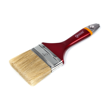 Flat brush with wooden handle "EURO"