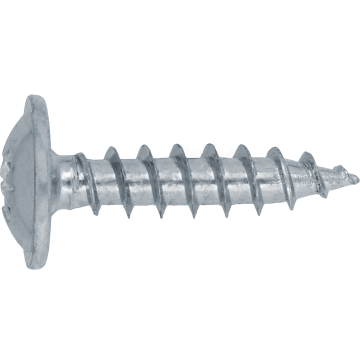 Button head chipboard screw, fully threaded