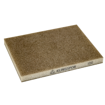 Abrasive sponge, flexible