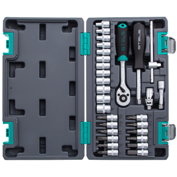 1/4" tool set in plastic case