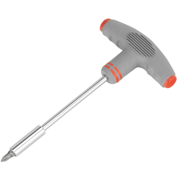 Screwdriver with ergonomic T-handle