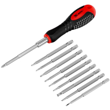 Precision screwdriver with Fusion attachments, 11 pieces