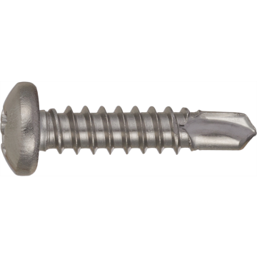 Pan head self-drilling sheet metal screw INOX