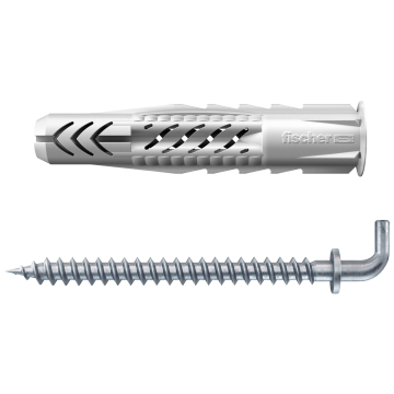 UX universal plug with collar and angle hook Fischer