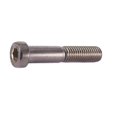 Lowered head hex recessed screw thread on parts INOX
