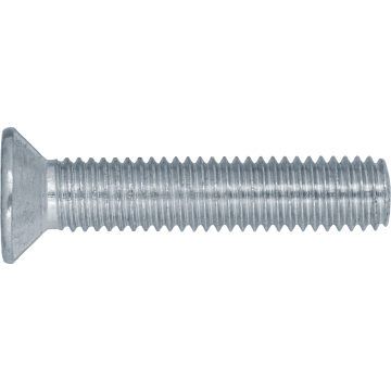 Countersunk head machine screw, fully threaded