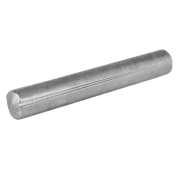 Pin with tapered notches along its entire length