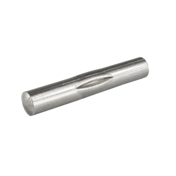 Pins with notches in the middle of the length