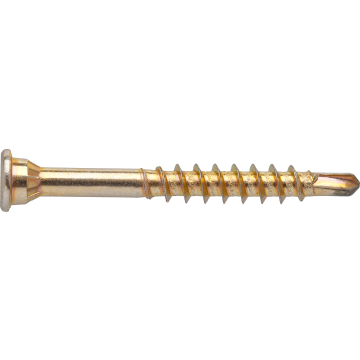 Self-drilling screw for glazing bead