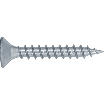 Countersunk head chipboard screw, fully threaded INOX