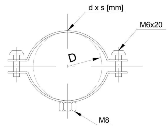 Steel clamping ring