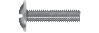 Button head thread-forming metal screw