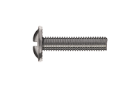 Button serrated head self-forming metal screw