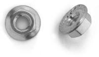 Hexagon nut with serrated flange
