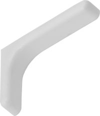 Furniture bracket with plastic cover