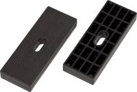 Mounting pads with hole