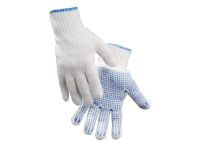Gloves with PCV dots