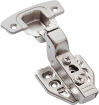 3D hinge with exccentric regulation, insert door type + mounting plate + euro screws