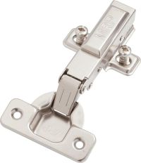 Clip-on soft closing hinge full overlay type+mounting plate +euro screws