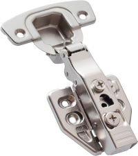 3D hinge with exccentric regulation, full overlay type + mounting plate + euro screws