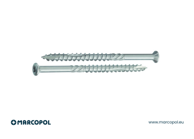 Terraces screw made of high corrosion resistant steel C1 (WTX)